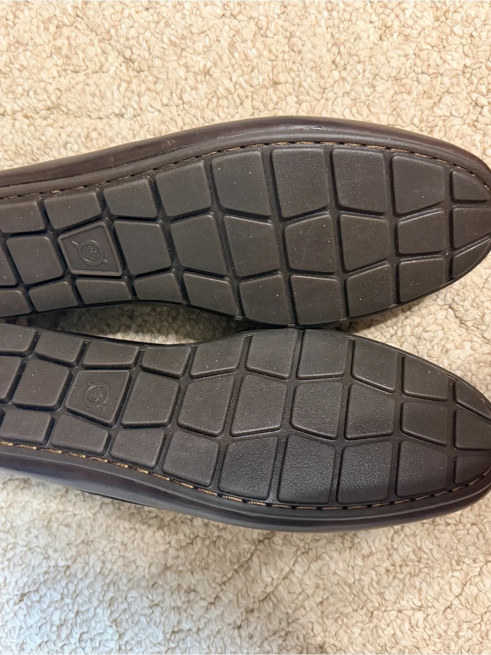 Born Dark Brown Leather Slip-On Loafers for Men